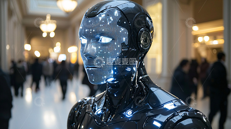 高清大图下载【趣麦麦图】未来感机器人