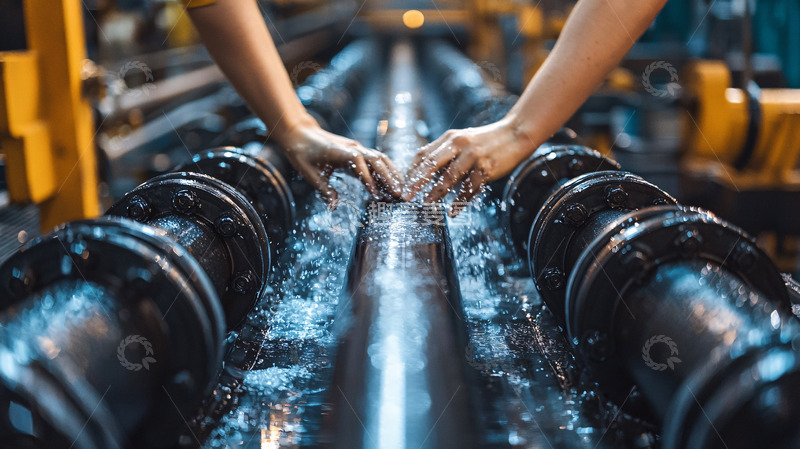 高清大图下载【趣麦麦图】金属管道上的双手