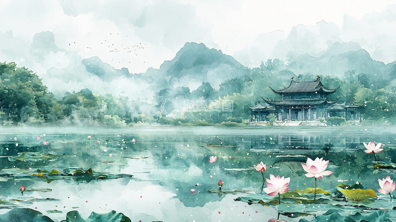 高清大图下载【趣麦麦图】水墨江南