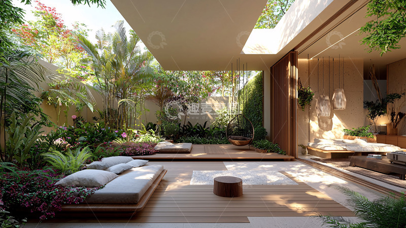 高清大图下载【趣麦麦图】庭院禅意空间设计
