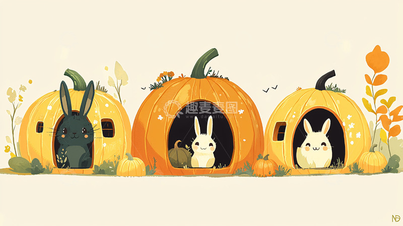高清大图下载【趣麦麦图】南瓜屋