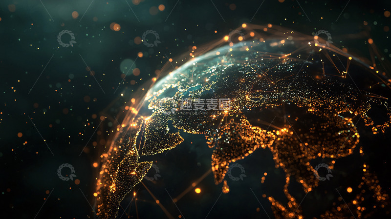 高清大图下载【趣麦麦图】地球夜景