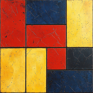 红黄蓝矩形色块