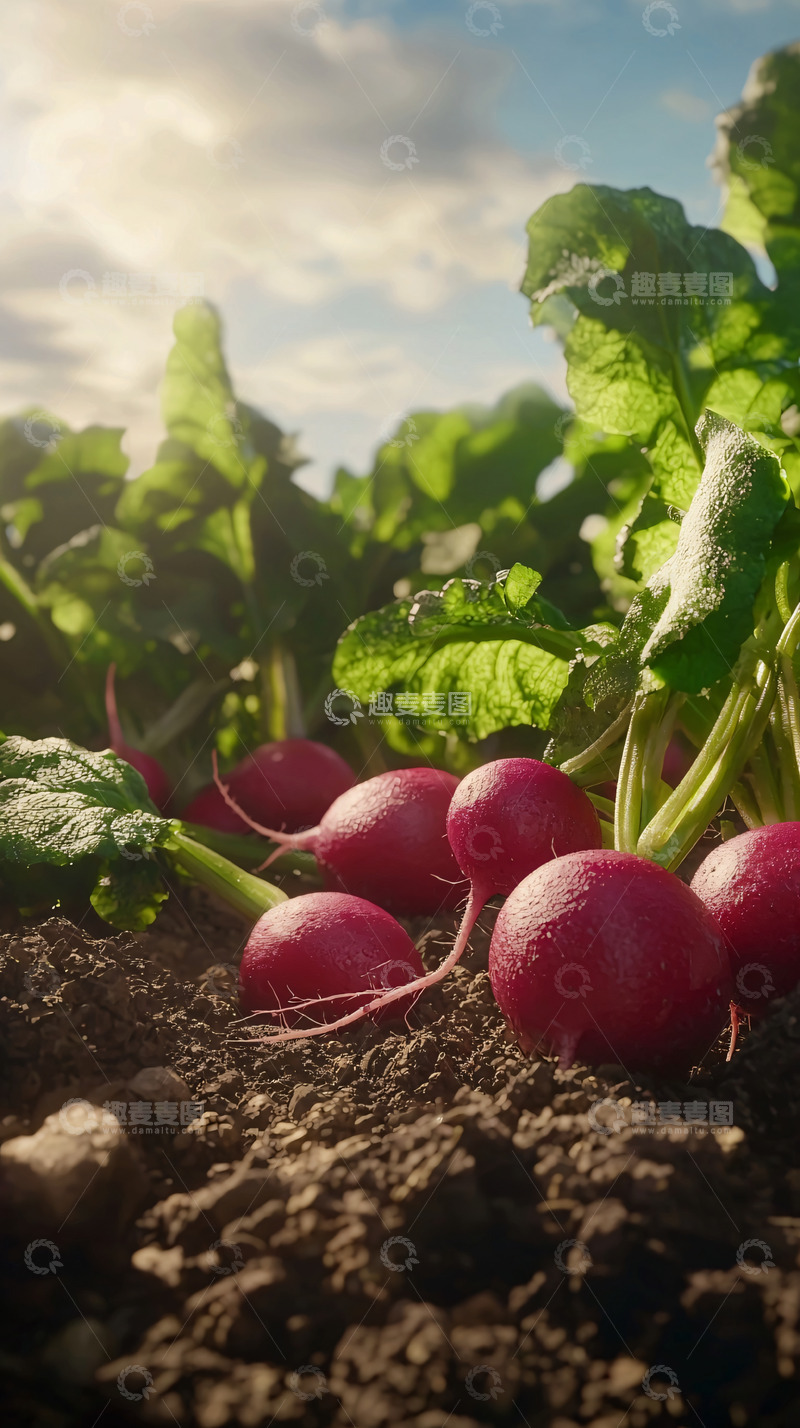 高清大图下载【趣麦麦图】红萝卜田园丰收景象