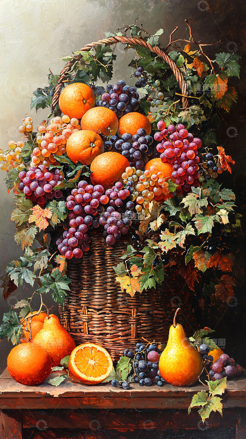 高清大图下载【趣麦麦图】水果篮