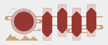 校园国风类背景