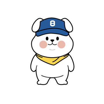 卡通IP手绘插画元素小狗