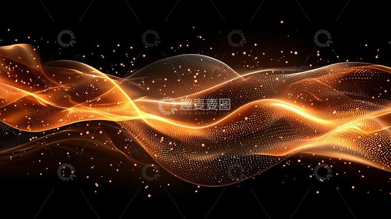 高清大图下载【趣麦麦图】金色光线流动