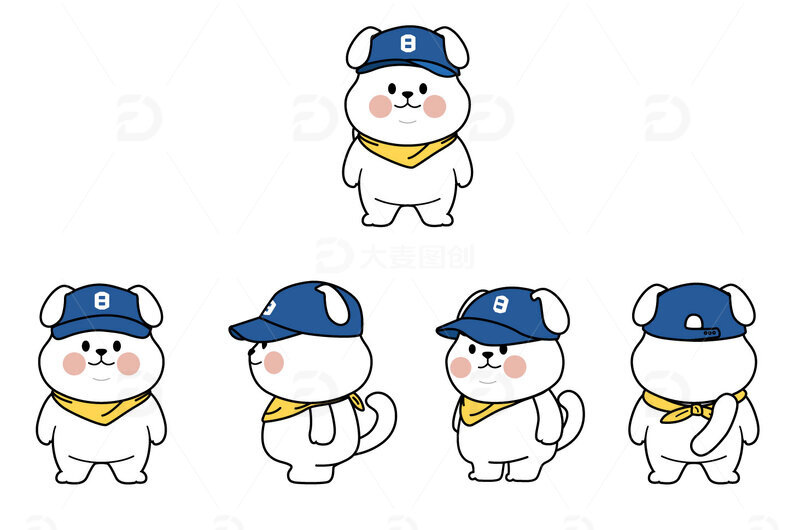 卡通IP设计三视图