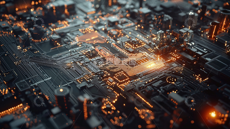 高清大图下载【趣麦麦图】抽象电路板