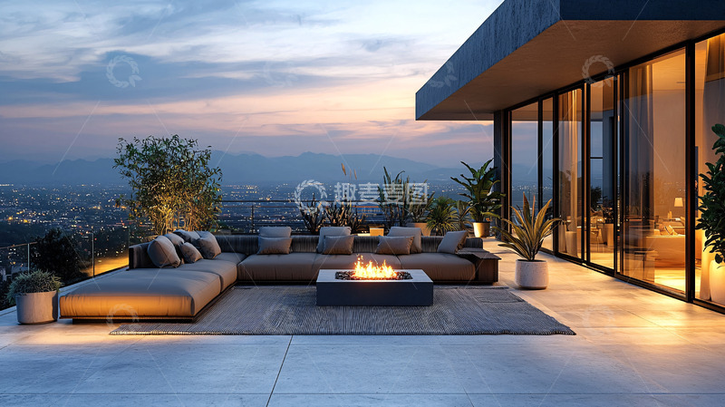 高清大图下载【趣麦麦图】现代简约户外景观