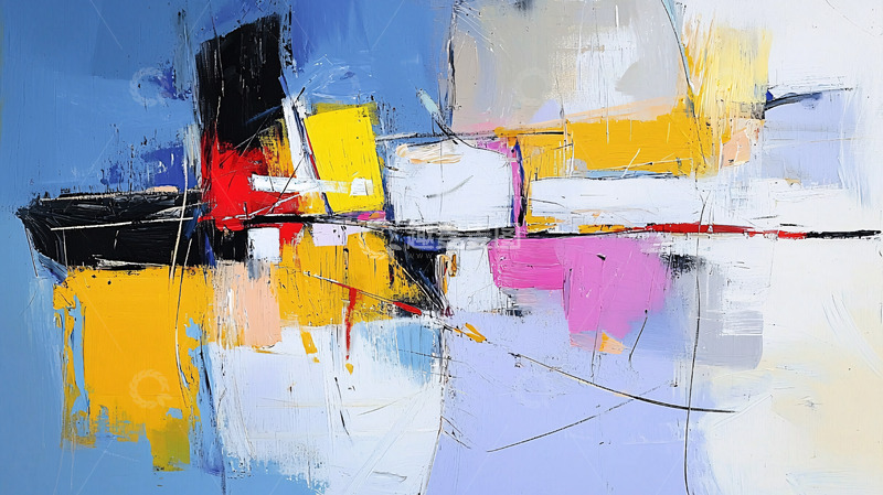 高清大图下载【趣麦麦图】抽象油画