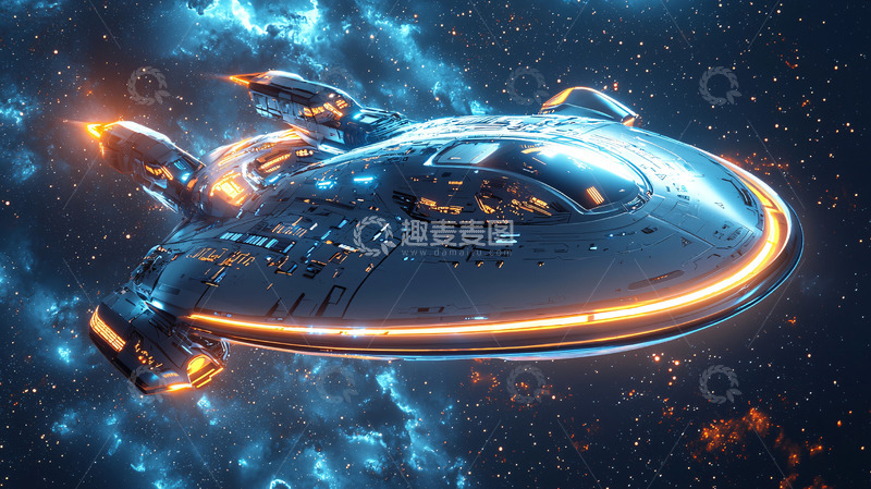 高清大图下载【趣麦麦图】宇宙飞船