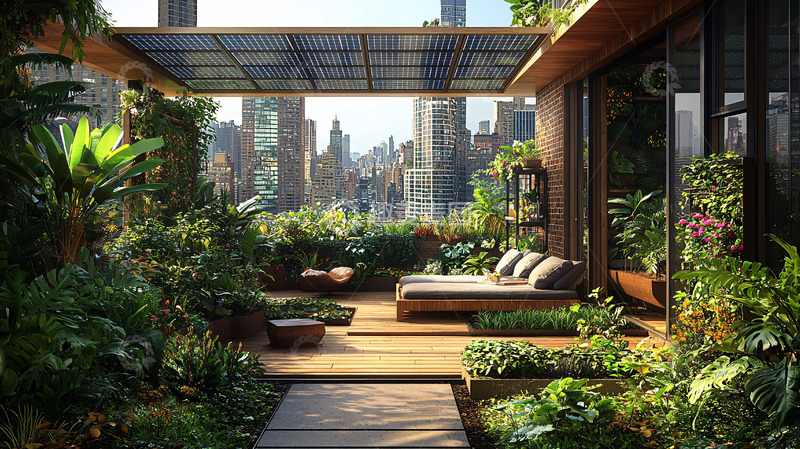 高清大图下载【趣麦麦图】城市景观露台