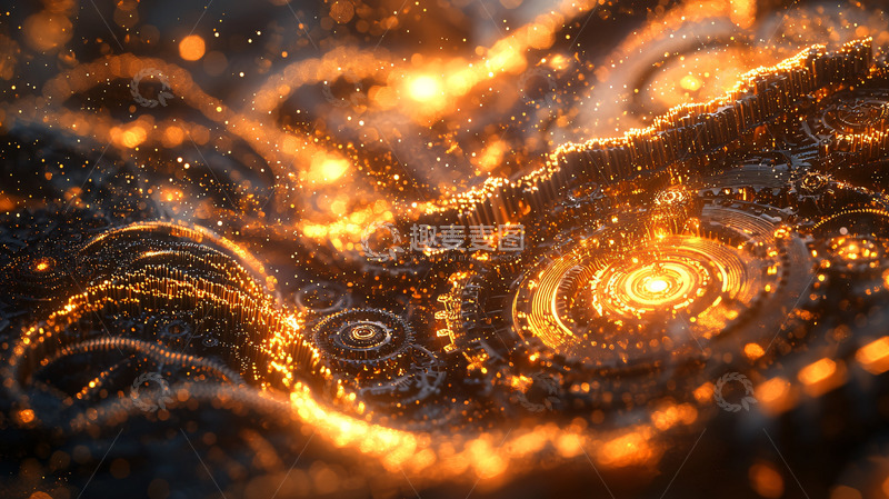 高清大图下载【趣麦麦图】燃烧的机械装置