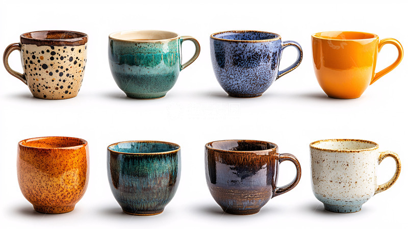 高清大图下载【趣麦麦图】彩色陶瓷马克杯