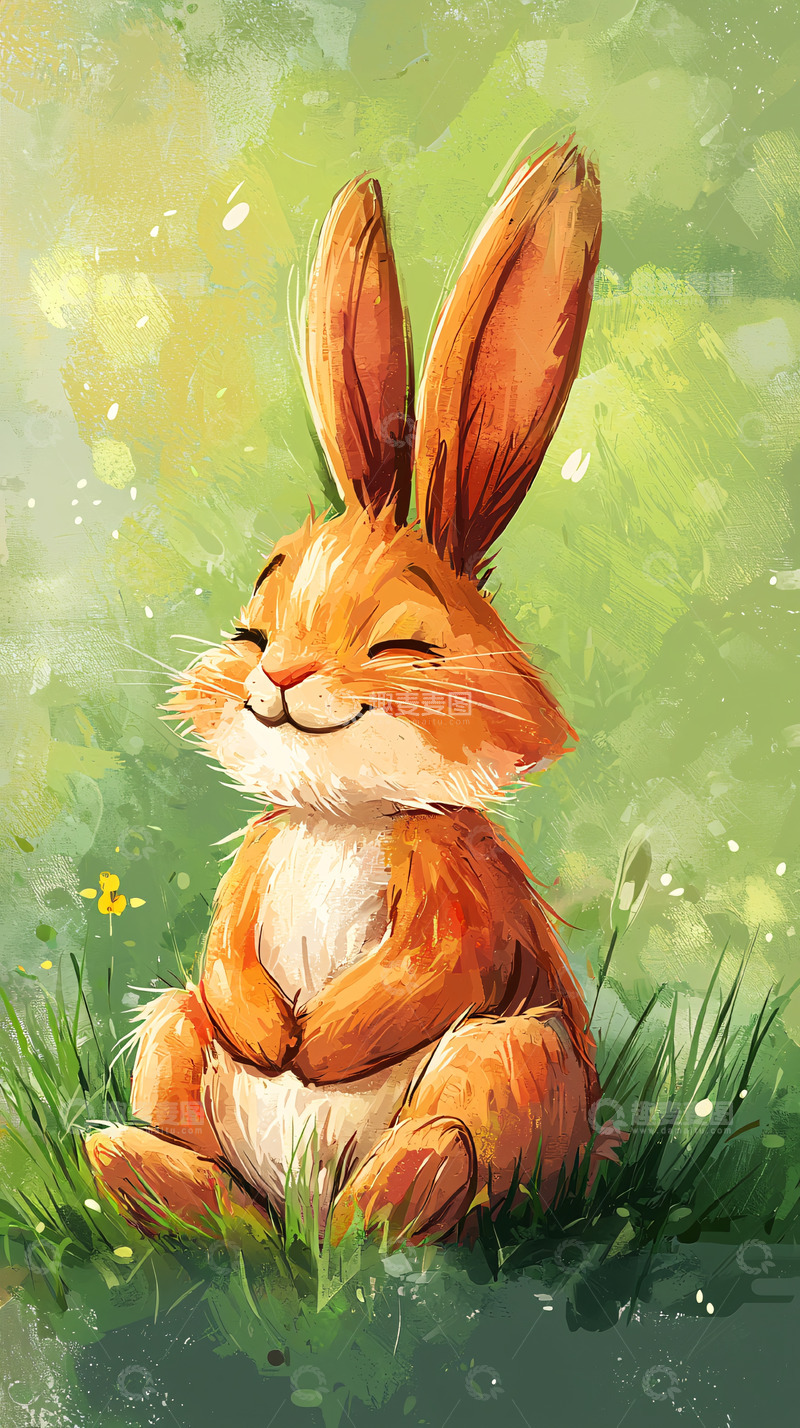 高清大图下载【趣麦麦图】快乐的小兔子