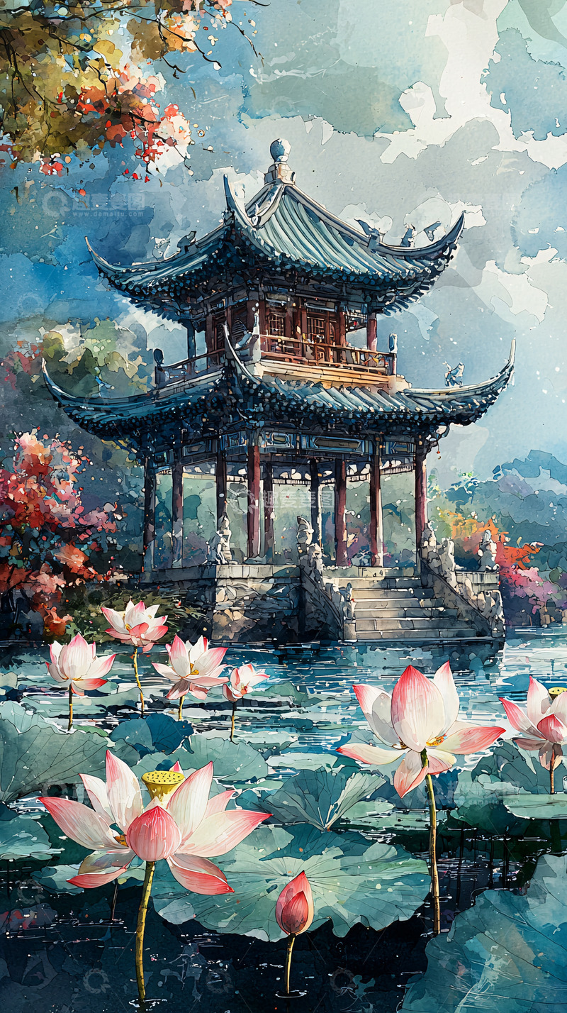 高清大图下载【趣麦麦图】水墨画