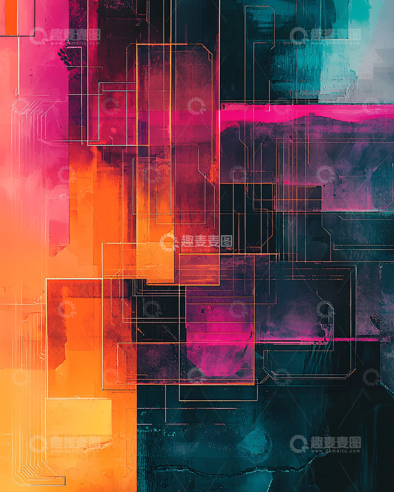高清大图下载【趣麦麦图】抽象几何