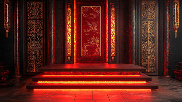 中式宫殿红木门