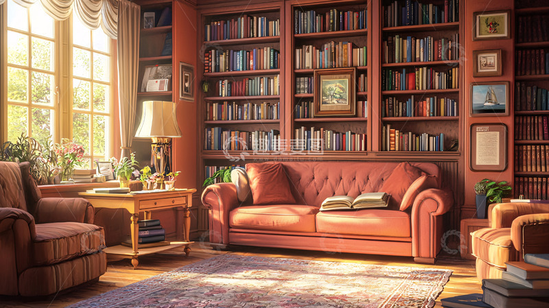 高清大图下载【趣麦麦图】书房