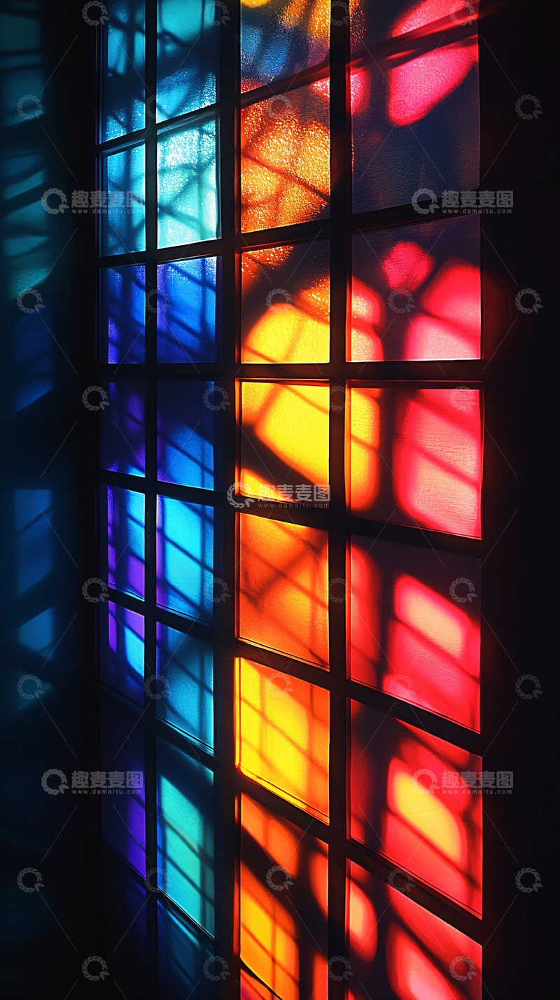 高清大图下载【趣麦麦图】彩色玻璃窗