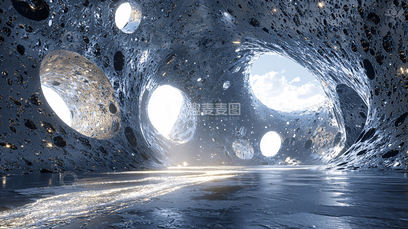 高清大图下载【趣麦麦图】奇幻洞穴内部场景