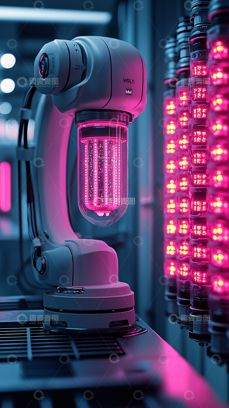 高清大图下载【趣麦麦图】未来科技感机器人