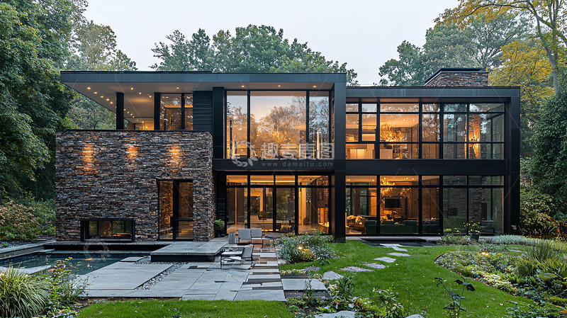 高清大图下载【趣麦麦图】现代风格别墅