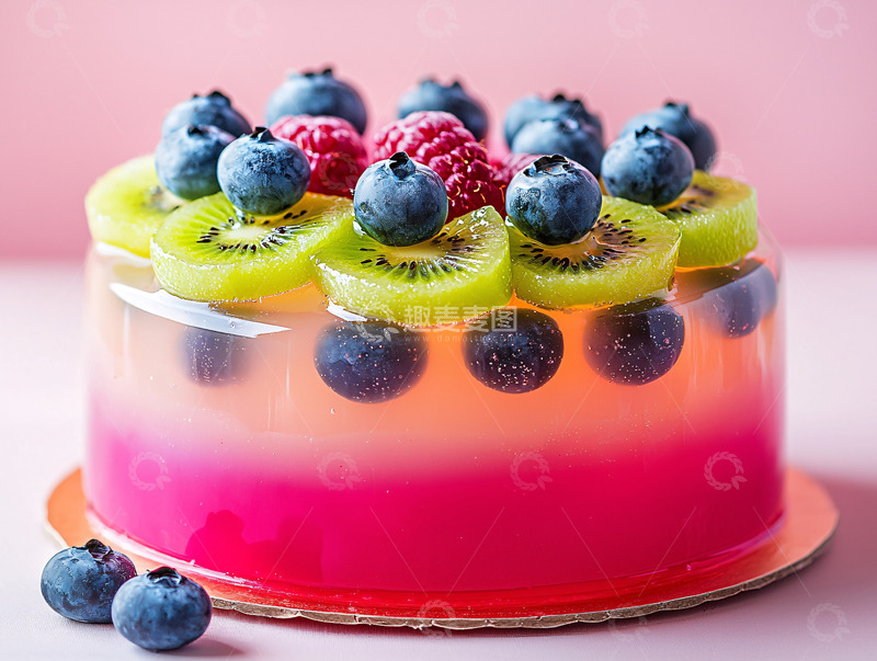 高清大图下载【趣麦麦图】水果布丁蛋糕