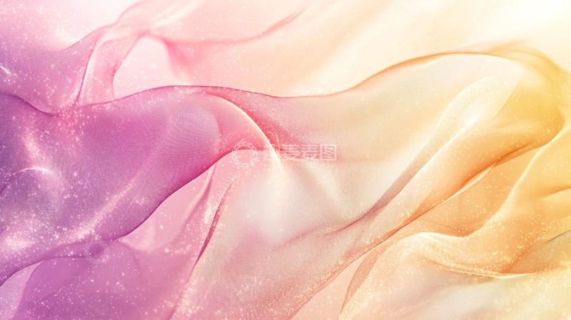 高清大图下载【趣麦麦图】渐变色丝绸布料质感