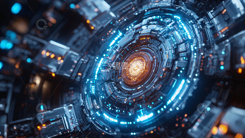 高清大图下载【趣麦麦图】未来科技感机械装置