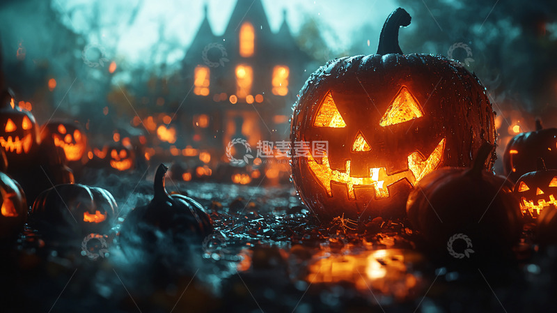 高清大图下载【趣麦麦图】万圣节南瓜灯13