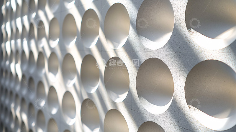 高清大图下载【趣麦麦图】光影斑驳的圆形穿孔板