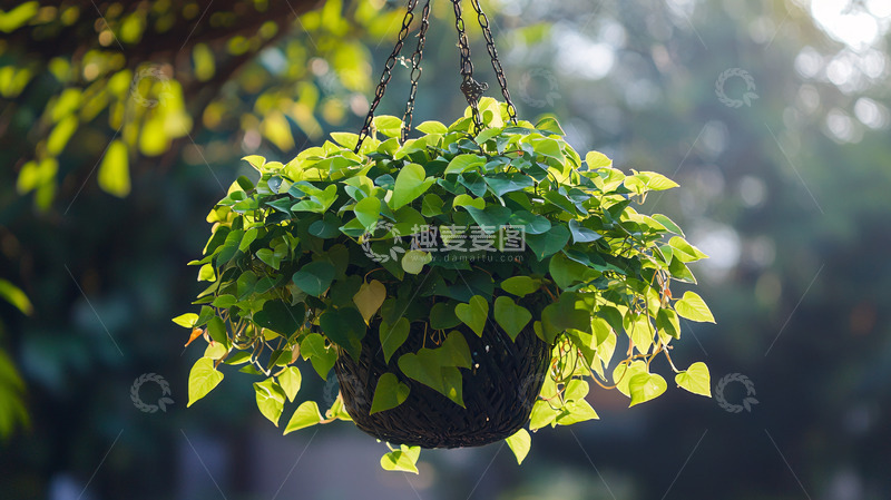 高清大图下载【趣麦麦图】绿植吊篮