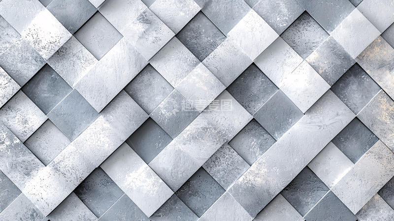 高清大图下载【趣麦麦图】-灰白几何纹理背景