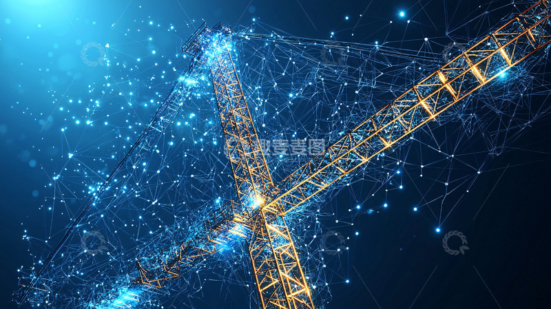 高清大图下载【趣麦麦图】抽象塔吊