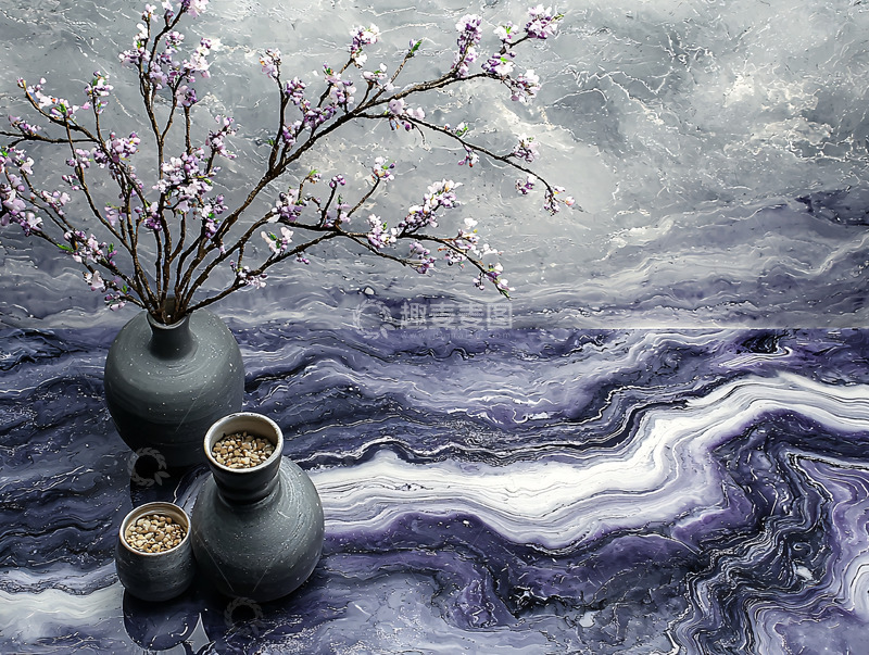 高清大图下载【趣麦麦图】紫色纹理背景