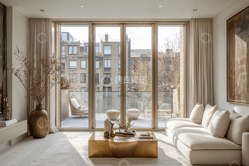 高清大图下载【趣麦麦图】极简现代客厅设计