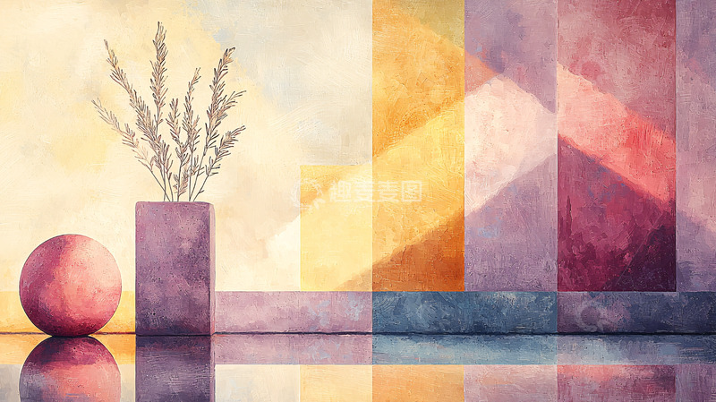 高清大图下载【趣麦麦图】抽象水彩画