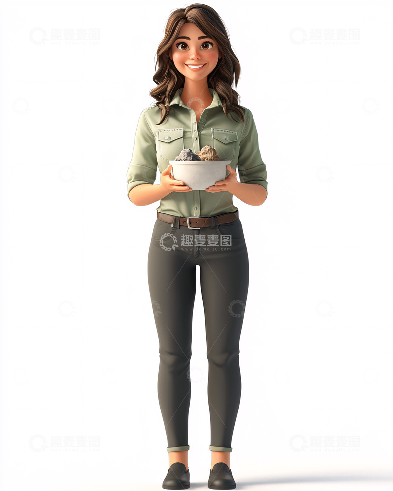 高清大图下载【趣麦麦图】卡通女孩5