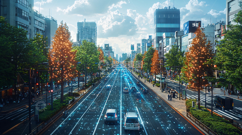 高清大图下载【趣麦麦图】未来城市交通