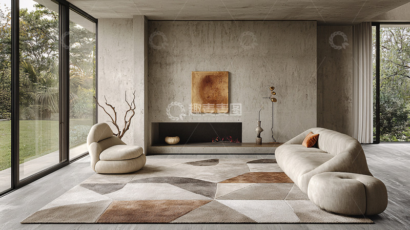 高清大图下载【趣麦麦图】现代简约客厅