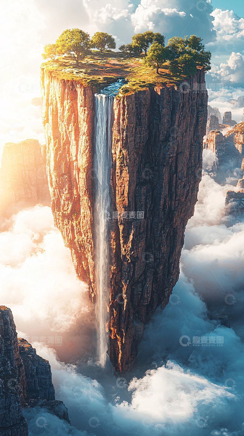 高清大图下载【趣麦麦图】漂浮岛屿