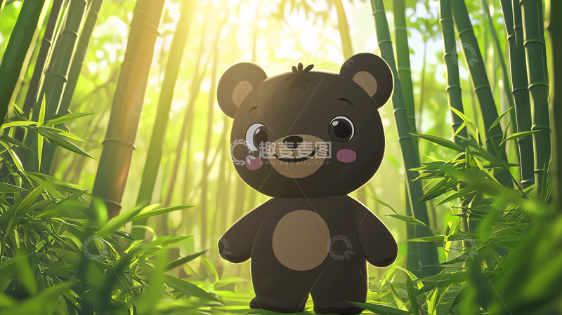 高清大图下载【趣麦麦图】卡通小熊