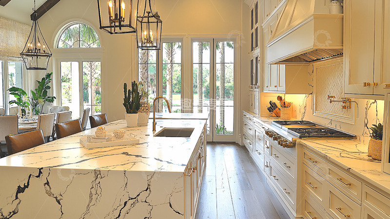 高清大图下载【趣麦麦图】豪华开放式厨房空间