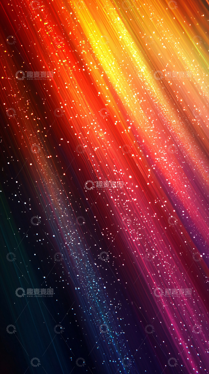 高清大图下载【趣麦麦图】彩色光线背景