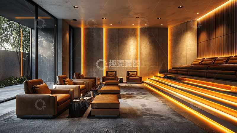 高清大图下载【趣麦麦图】现代简约客厅设计