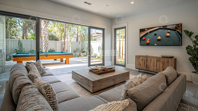 高清大图下载【趣麦麦图】现代简约休闲娱乐室