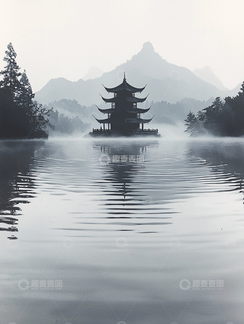 高清大图下载【趣麦麦图】水墨画